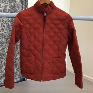 Lightweight Quilted Jacket. Cinnamon red